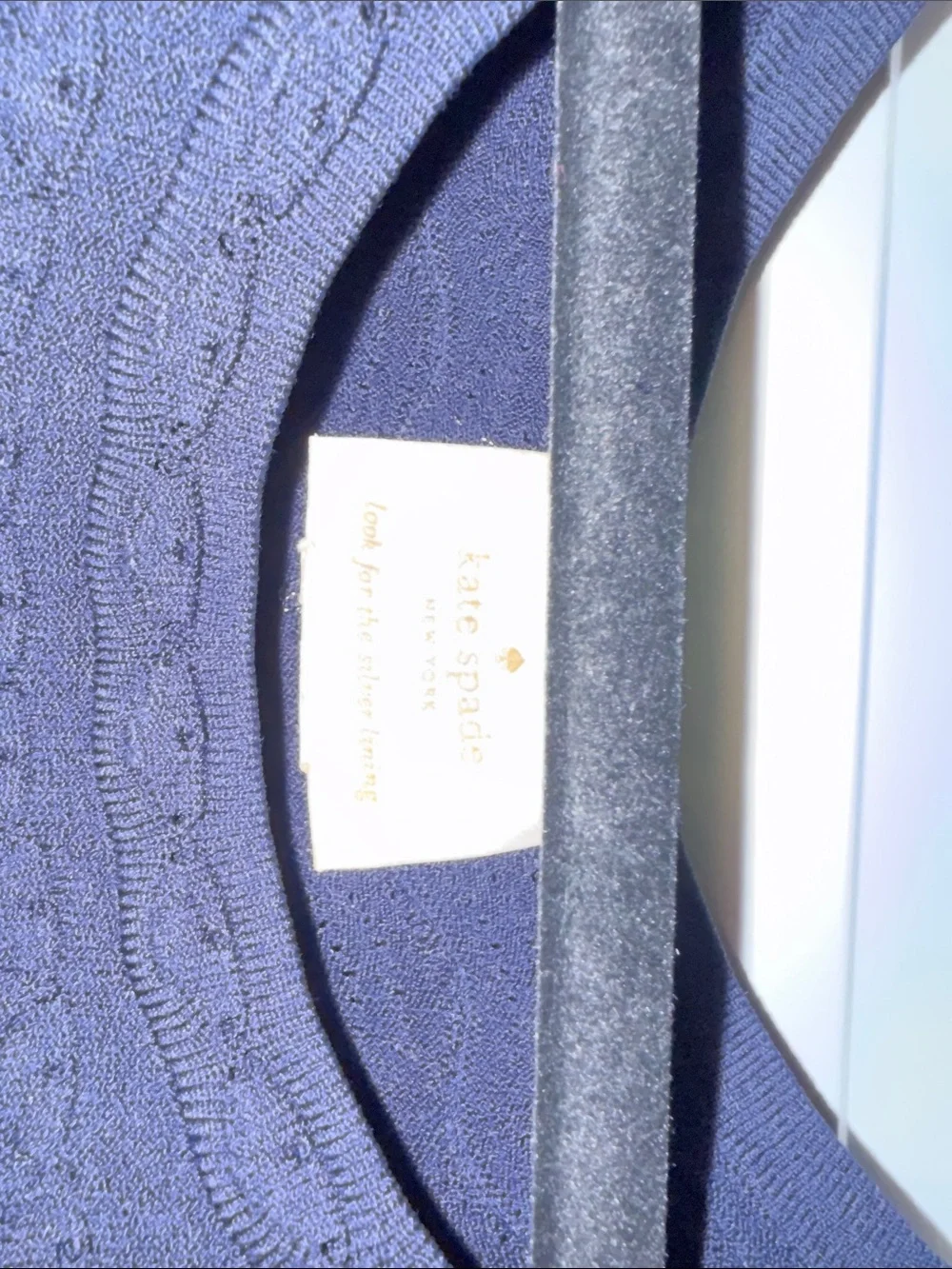 kate spade navy scalloped sleeveless dress